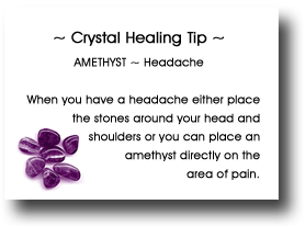 Amethyst Healing Tip
